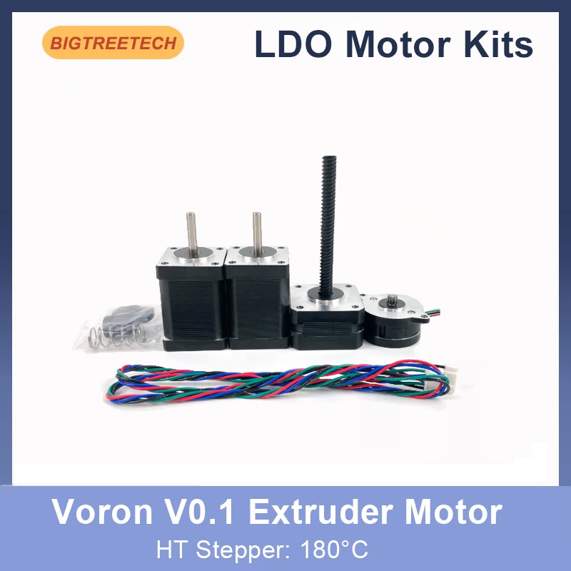 Jogo da Extrusora da Impressora do Biqu-v0.1 3d Motor do Ldo 180 °c Alta Temperatura Ldo36sth201004ahg Nema17 Motor Deslizante