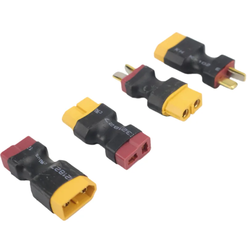 Enhanced RC Adapter: XT60 to T-Plug LiPo Battery Connector for Helicopters & Quadcopters