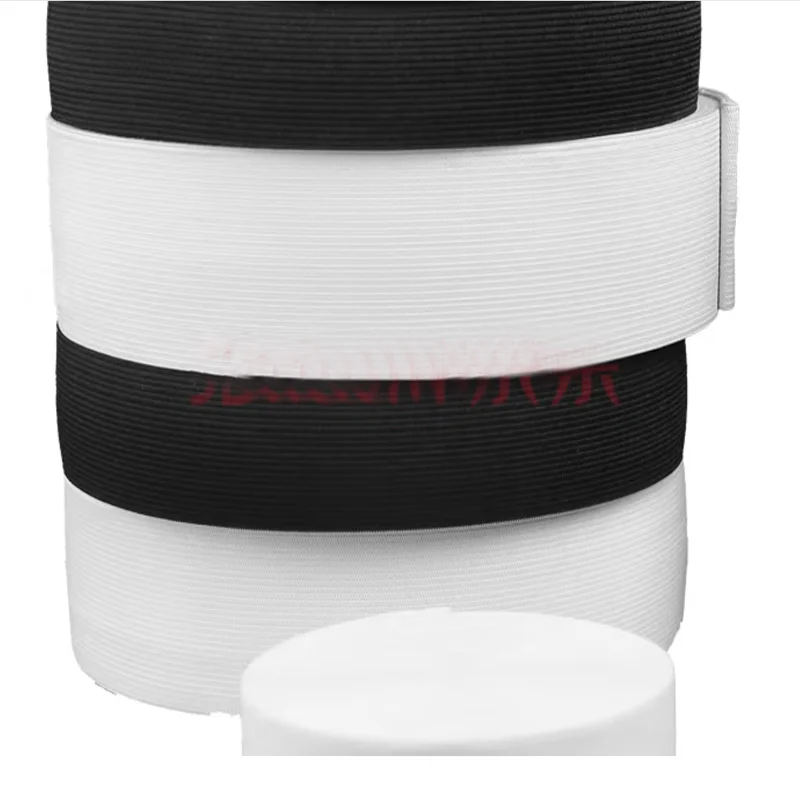 

Nylon Highest Elastic Bands, Garment Trousers, DIY Sewing Accessories, White, Black, 5 m, 30mm