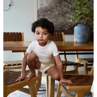 Robe en coton pour filles, collection Maison AS SS26, jacquard à rayures, tricot à motif diamant pour garçons, vêtements assortis pour la famille 6