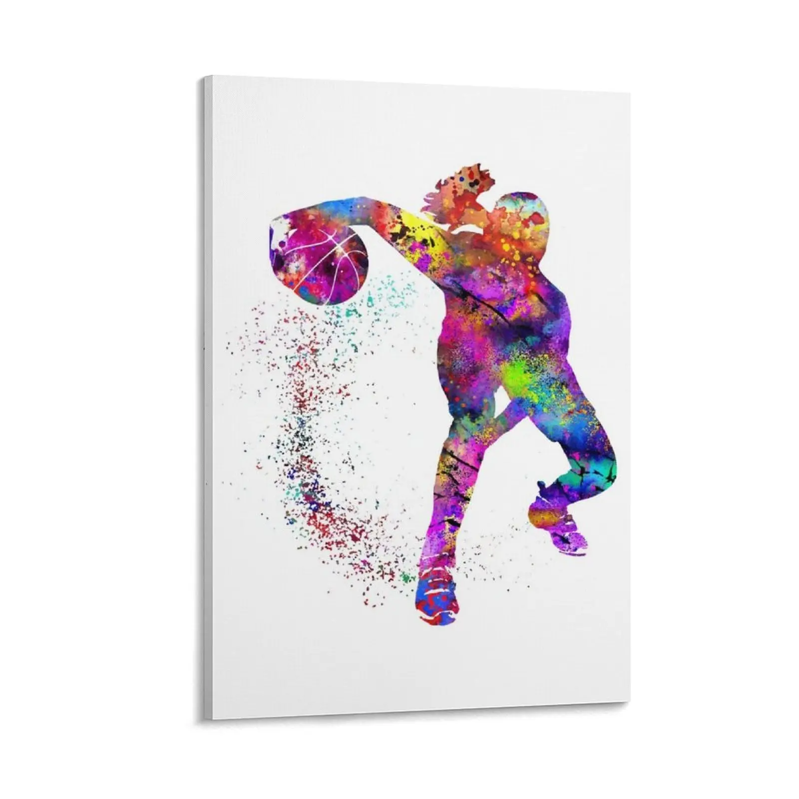 

Basketball girl, watercolor basketball girl Canvas Painting poster mural poster aesthetic Decor for room