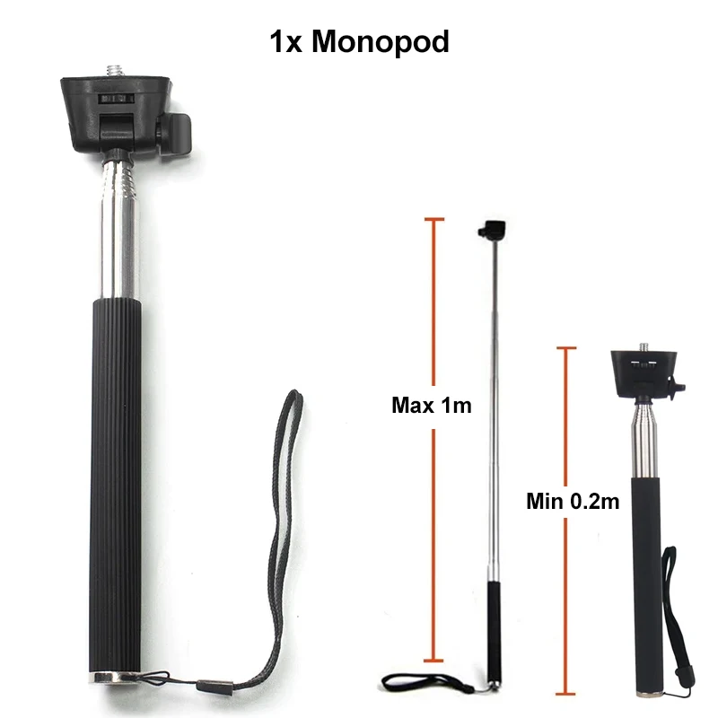 Waterproof Adjustable Selfie Stick Hand Grip Extension Monopod Pole