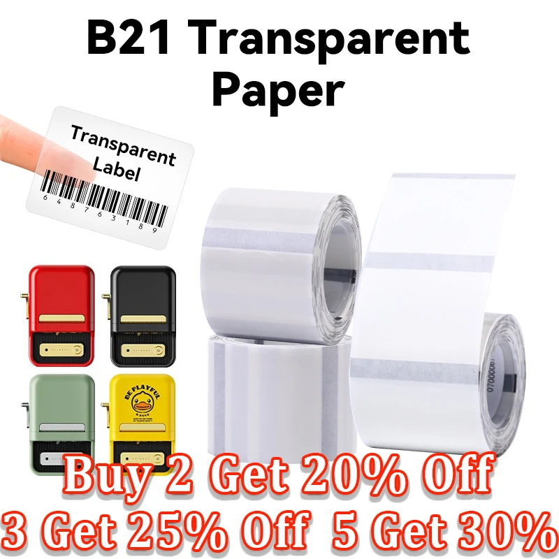 NiiMBOT-Étiquettes autocollantes étanches B1/B21/B203/B3S, papier