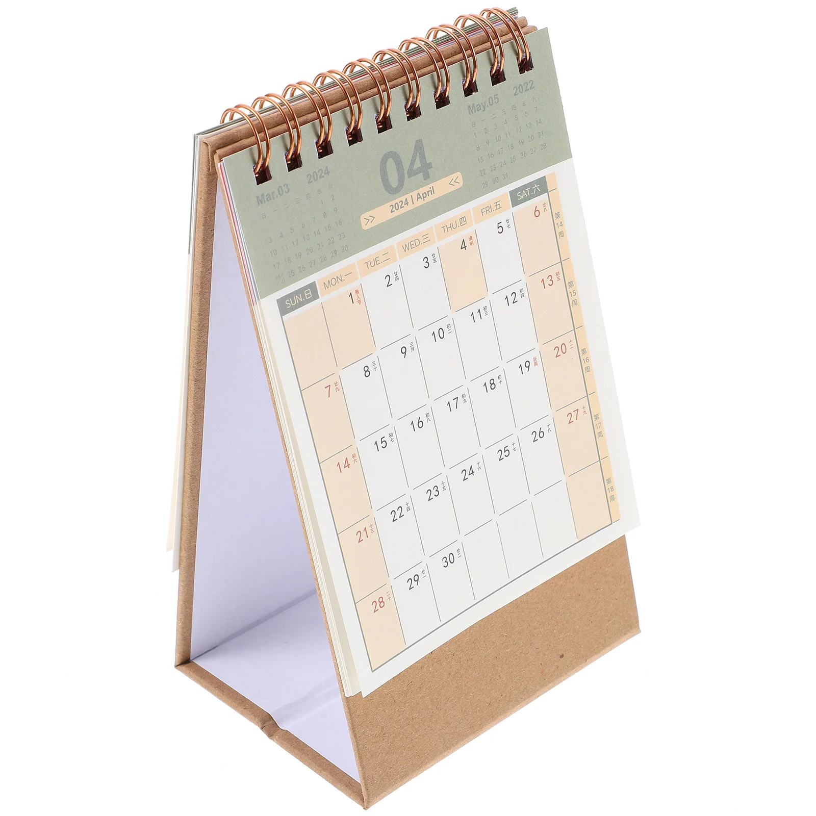 2024 Mini Desk Calendar Desktop Countdown Office Decoration Table Standing Paper Daily Scheduler Table Planner Yearly Agenda