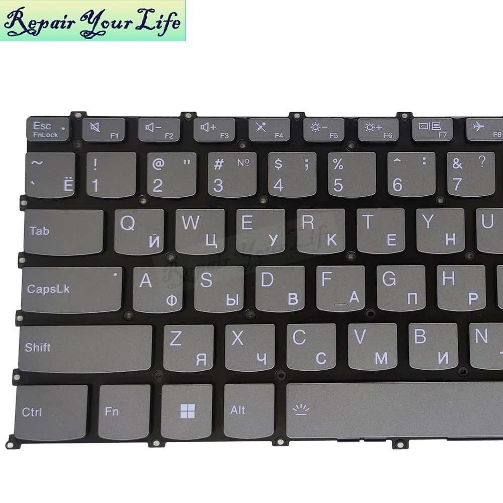 Russo Espanhol Teclado Retroiluminado para Lenovo Ideapad 14iil05 14itl05 Flex 14are05 514iil05 Substituição Teclados Genuínos us - Imagem 6