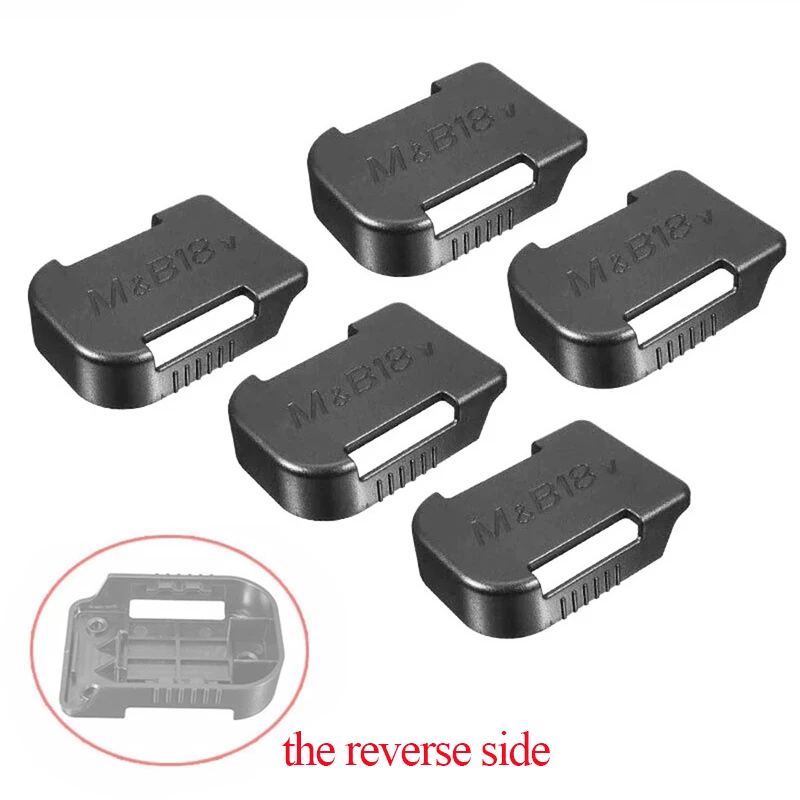 5pcs Tools Power Battery Mounts Storage Stand Holder Makita 18V 14.4V Fit Bosch Battery Hold Shelf Rack Storage Case