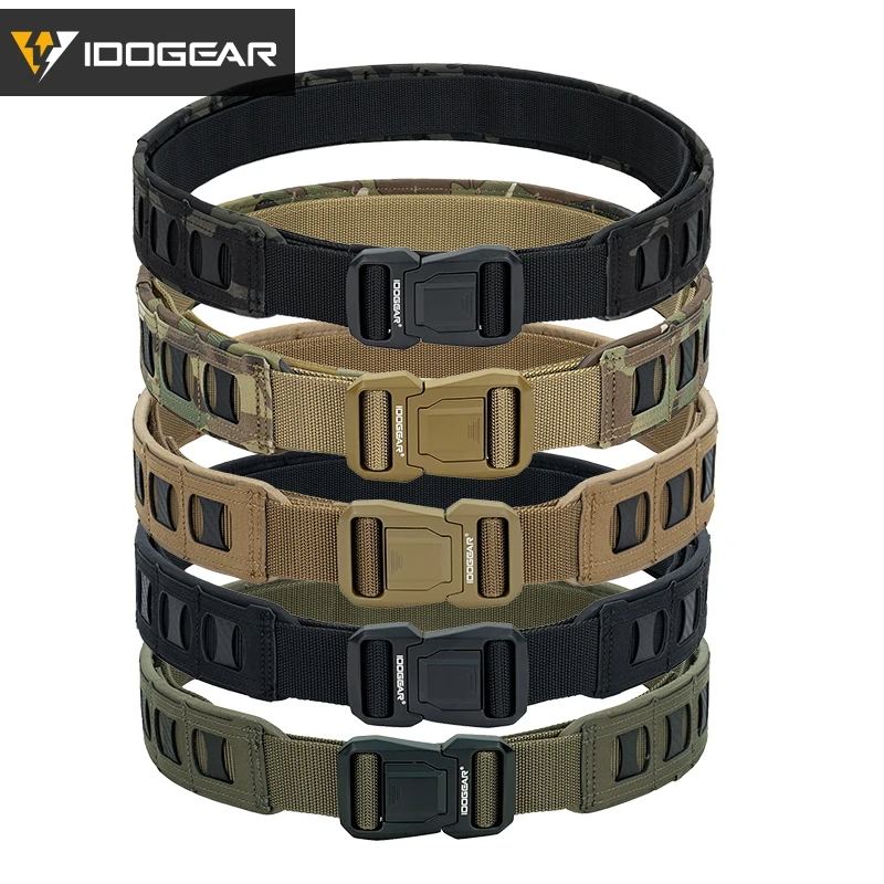 Ceinture tactique IDOGEAR 2 pouces boucle rapide MOLLE légère pour hommes pêche chasse