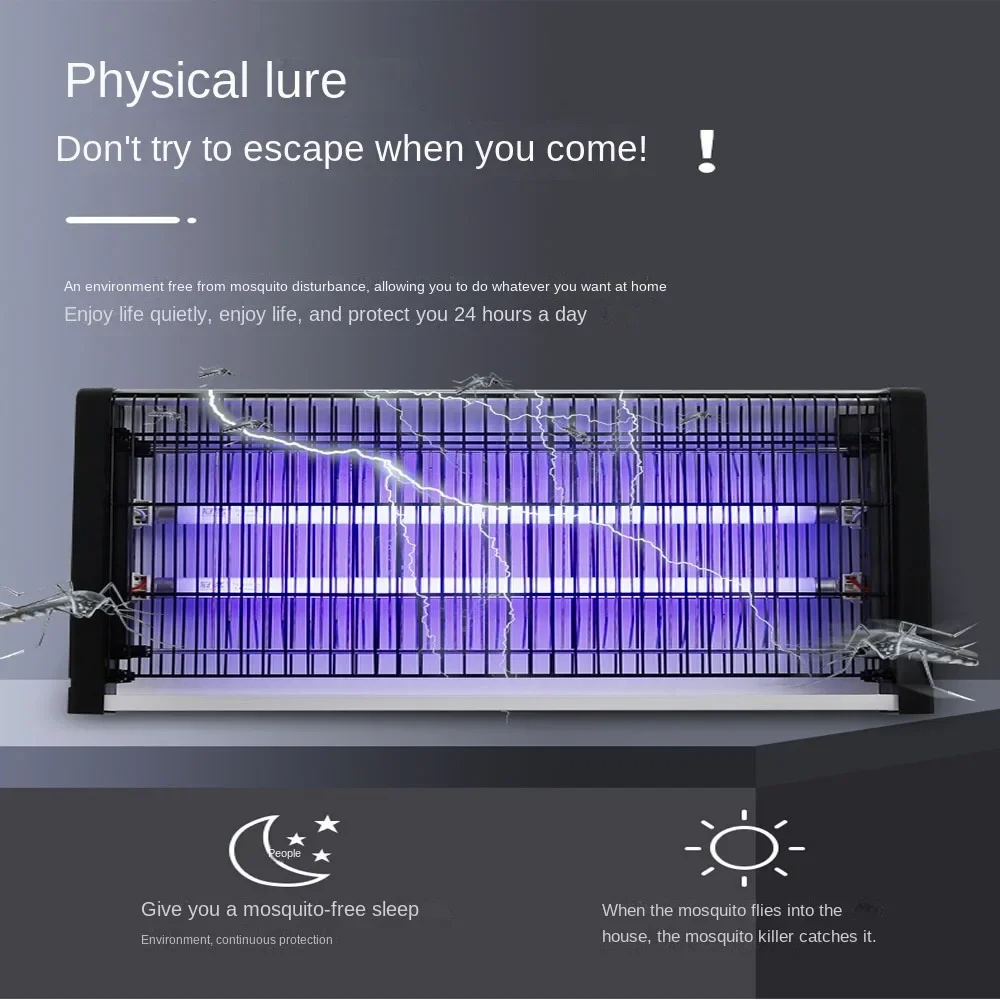 110V/220V 20W Mosquito Control Lamp UVA Mosquito Repellent LED Control Lamp for Household Bedroom