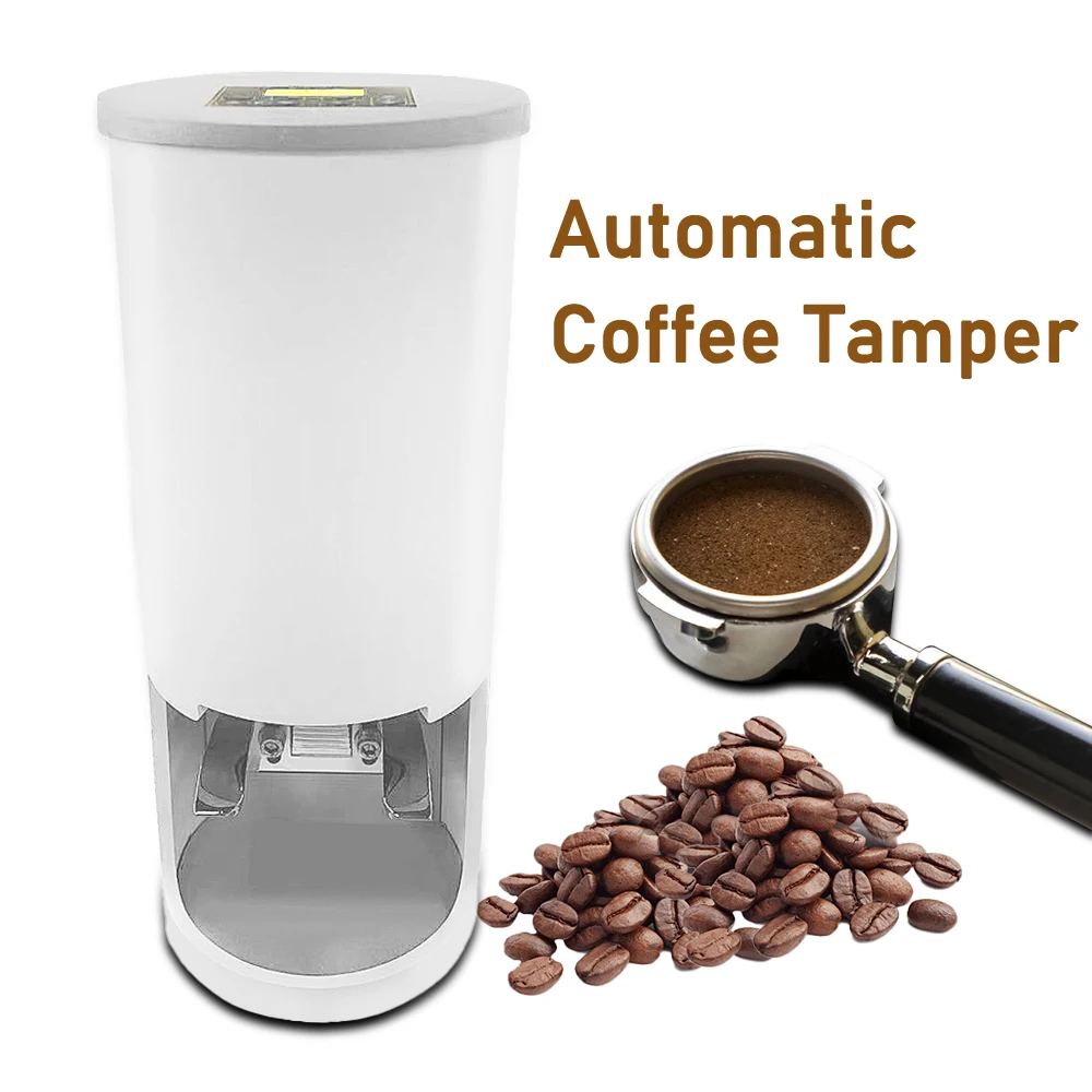 ITOP Coffee Tamper 58mm Automatic Coffee Powder Tampering Machine Aluminum Alloy Housing Cafe Equipment 110V~220V 50~60Hz wholesale 50ml tea can 53 37mm coffee powder candle sealed aluminum can small tea can aluminum box wholesale