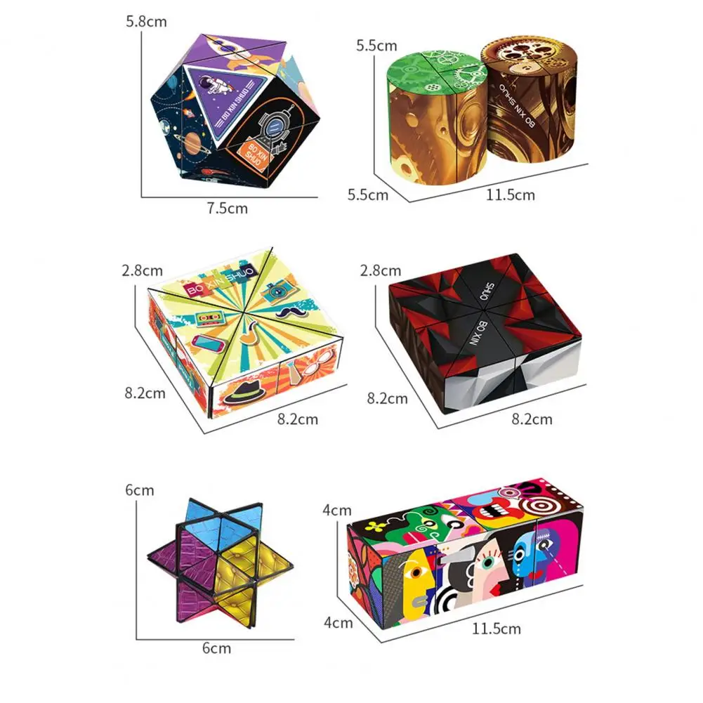 3D Infinite Folding Cube Toys Antistress Infinite Relax for Adults Cube Magic Hand Fingertip Stress Relief Toy