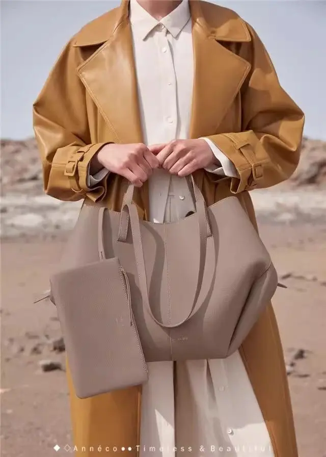 2024 New tot bag for mishmite women's bag large capacity lilies shopping bag for women's armpit inline handbag