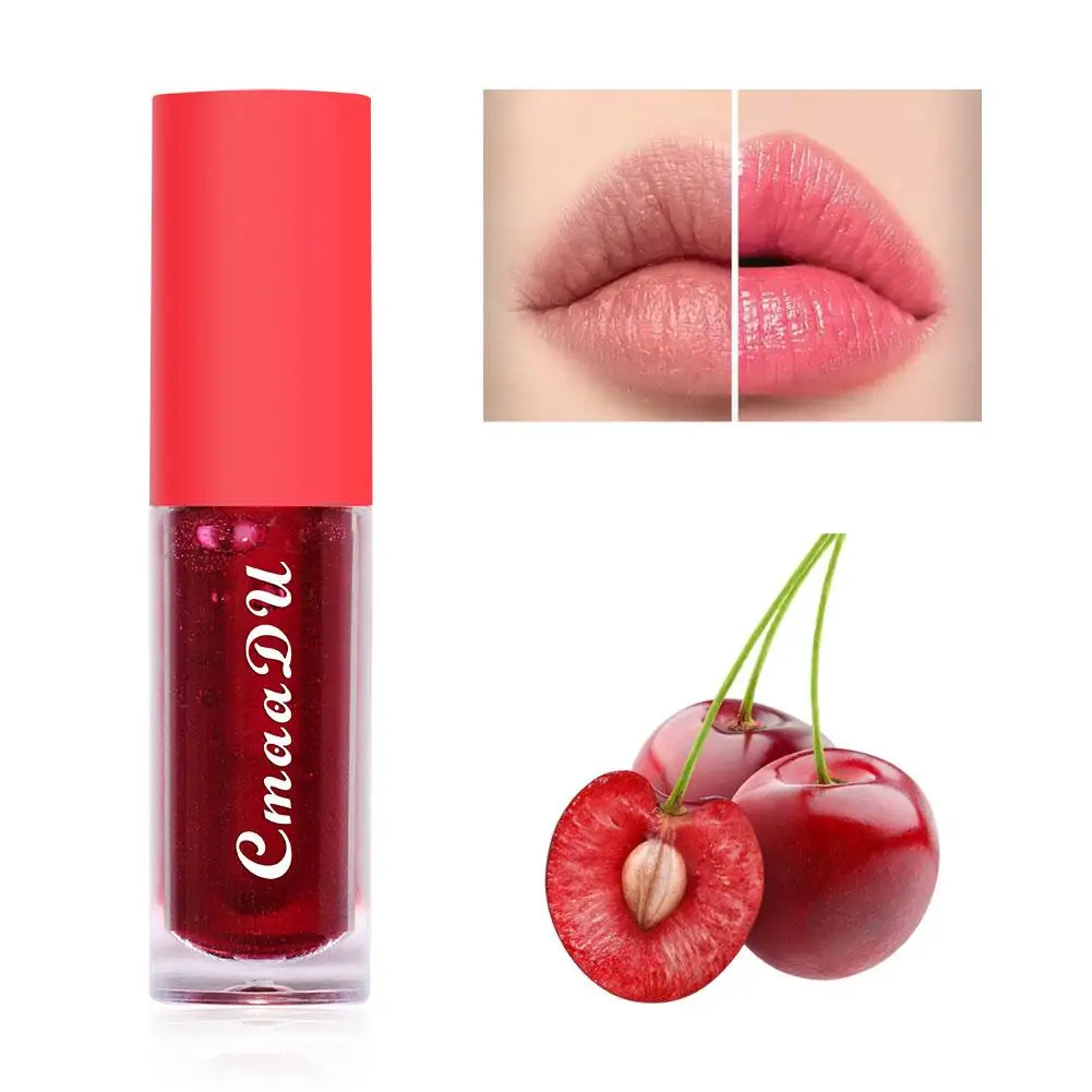 Fruit Flavored Discolored Lip Balm Jelly Magic Color Changing Lipstick Girl Moisturizing Nourishing Lasting Lip Gloss Glaze Care 4
