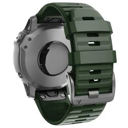 Versatile Quick Fit Silicone Strap - Premium Soft Wristband Accessory for 26MM (Olive Green)