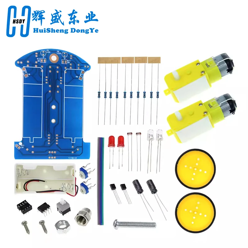 Kit DIY Robot Suiveur de Ligne LM393 Capteur Photosensible