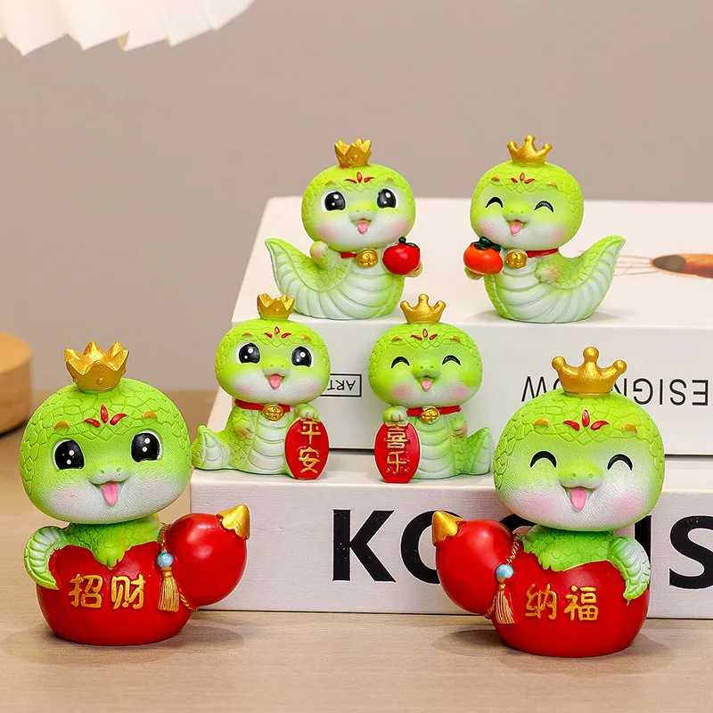 Snake Year Desktop Decorations Chinese Lunar New Year Ornament Wonderful Gift For Kids Creative Chinese Zodiac Accessories