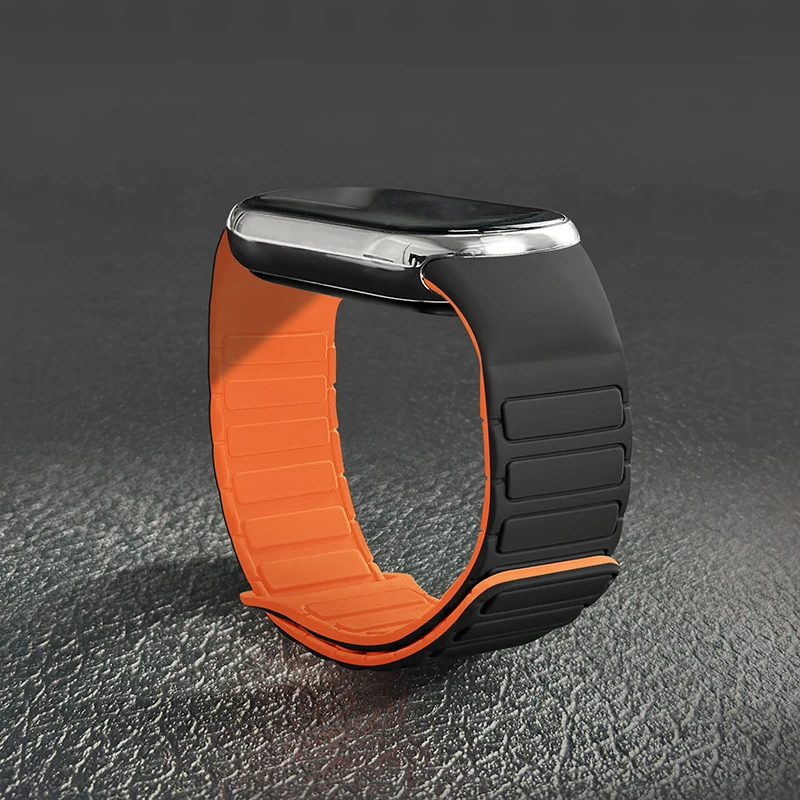 Magnetic Silicone Strap Bracelet for Smartwatch - Stylish Accessory Wristband