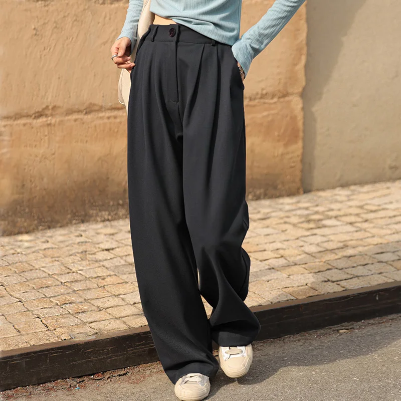 

Женские плиссированные брюки с напуском