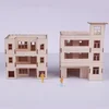 Model material apartment building wooden house model 3