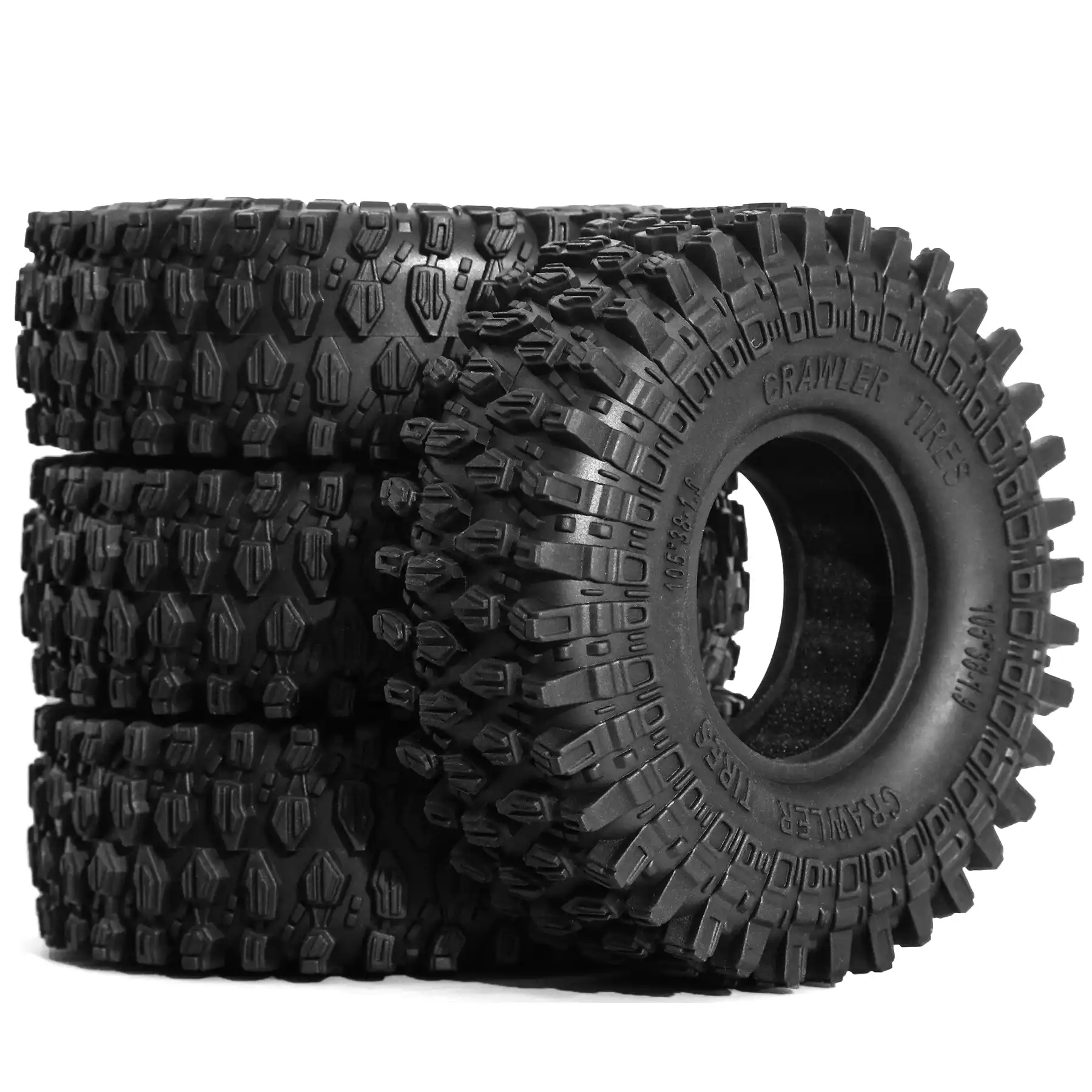 REDSPIDER 1.9 Crawler Tires (4pcs) - 105mm OD, For 1/10 RC Trucks Like Axial SCX10, TRX4, Redcat Gen8 - View #6