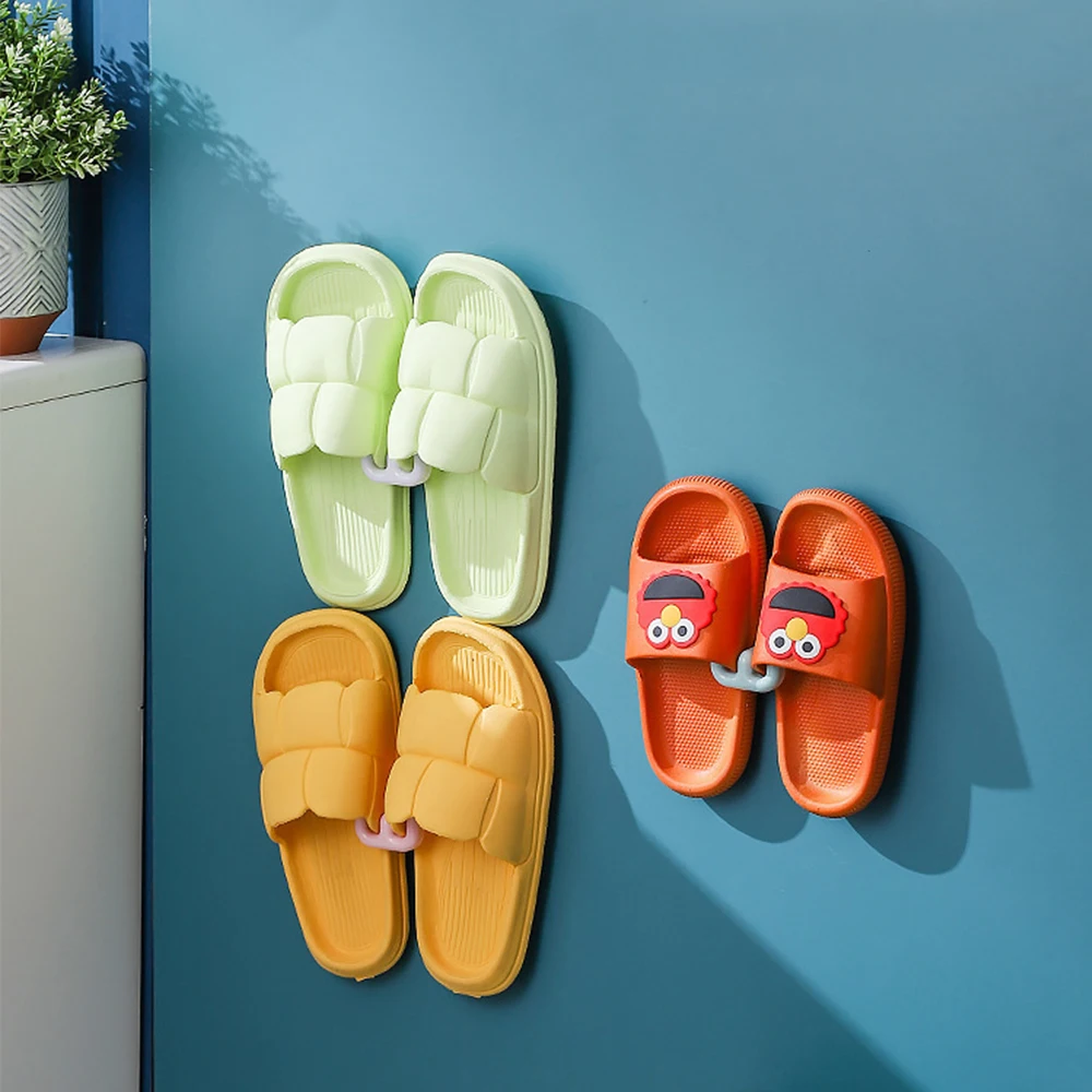 Shoe Rack Slipper Rack Self-adhesive Bathroom Simple Slipper Hook Wall Mounted Bedroom Storage