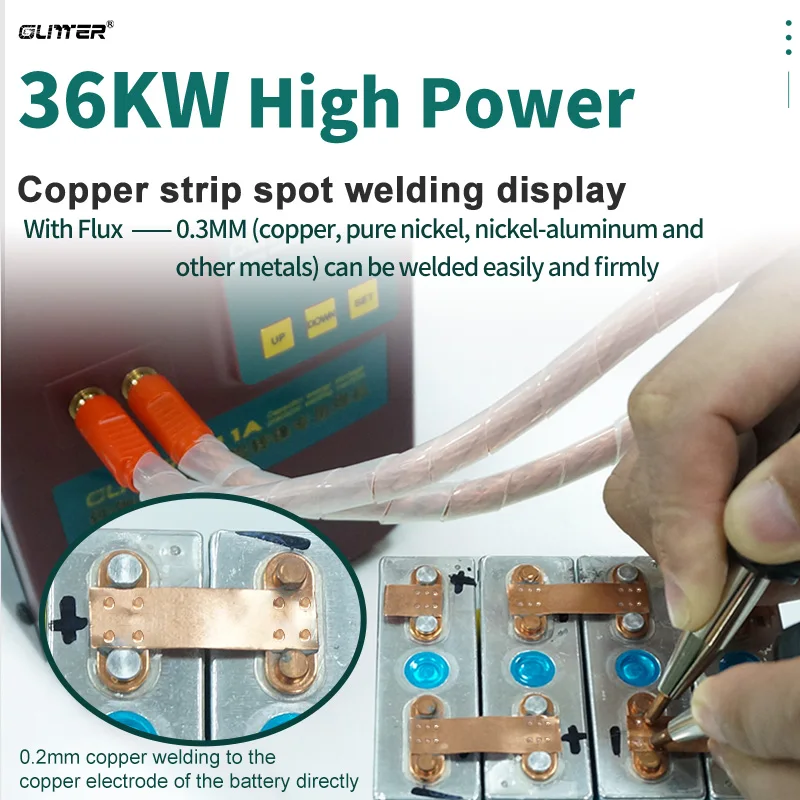 GLITTER 811A Spot Welder Pulse Spot Welding Machine For Lithium Battery Pack Welding Machine With Remote Soldering 75A Pen 5