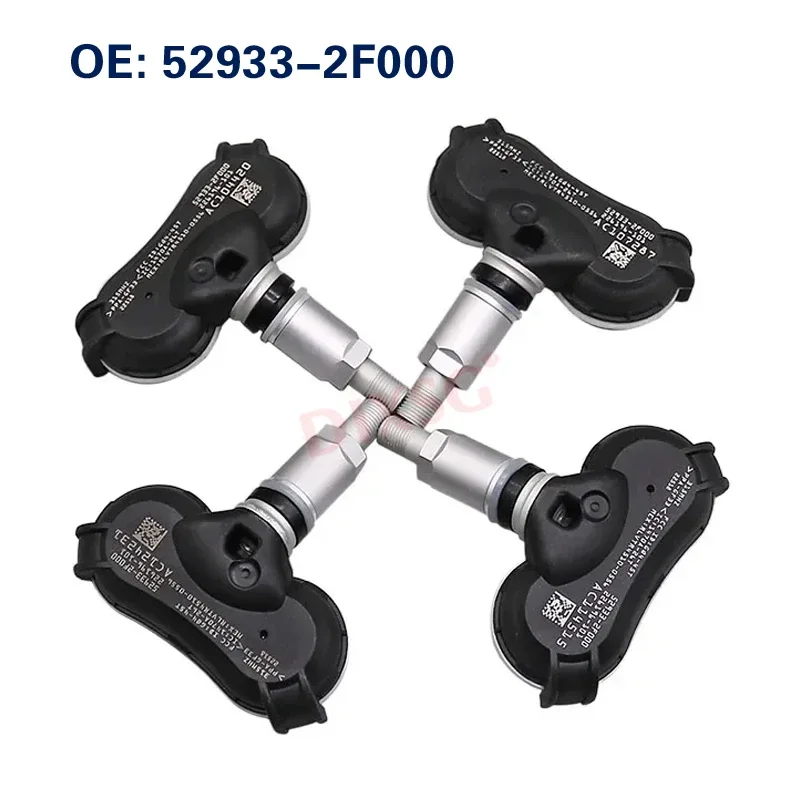 4Pcs TPMS 센서 52933-2F000 현대 엑센트 소나타 투싼 기아 스포티지 315MHz 529332F000 TPMS 용 타이어 압력 센서