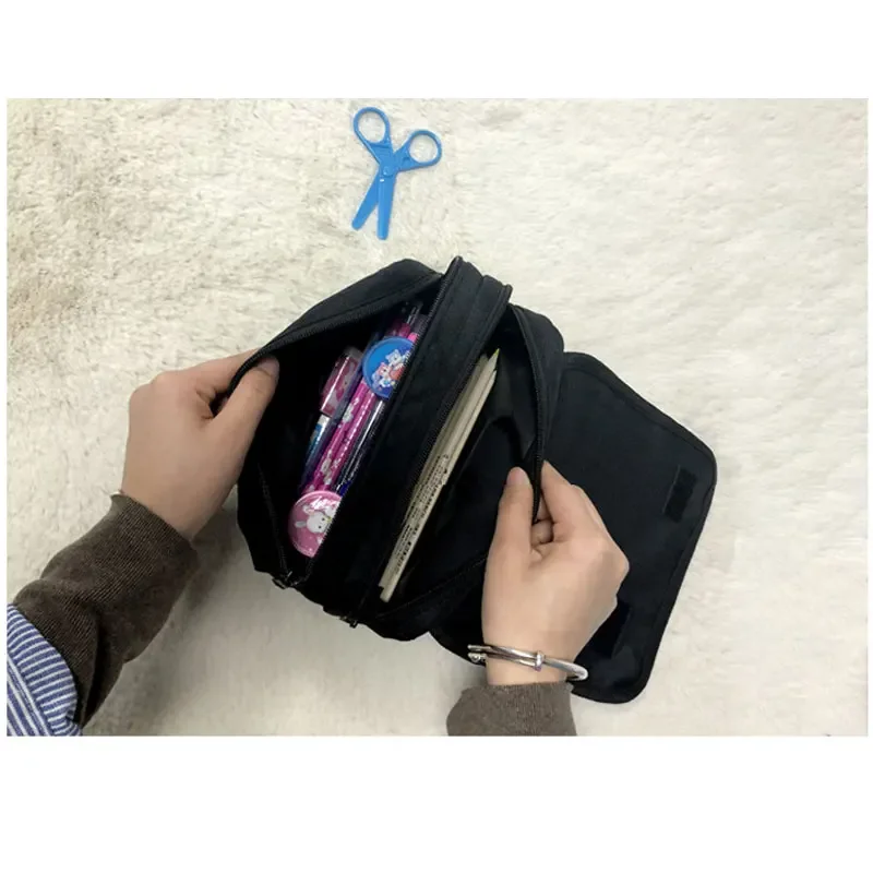 Customize Your Name Image Logo Cosmetic Case Pencil Bag Teenagers School Supplies Kids Clutch Pencil Box Boy Girl Stationery Bag 6