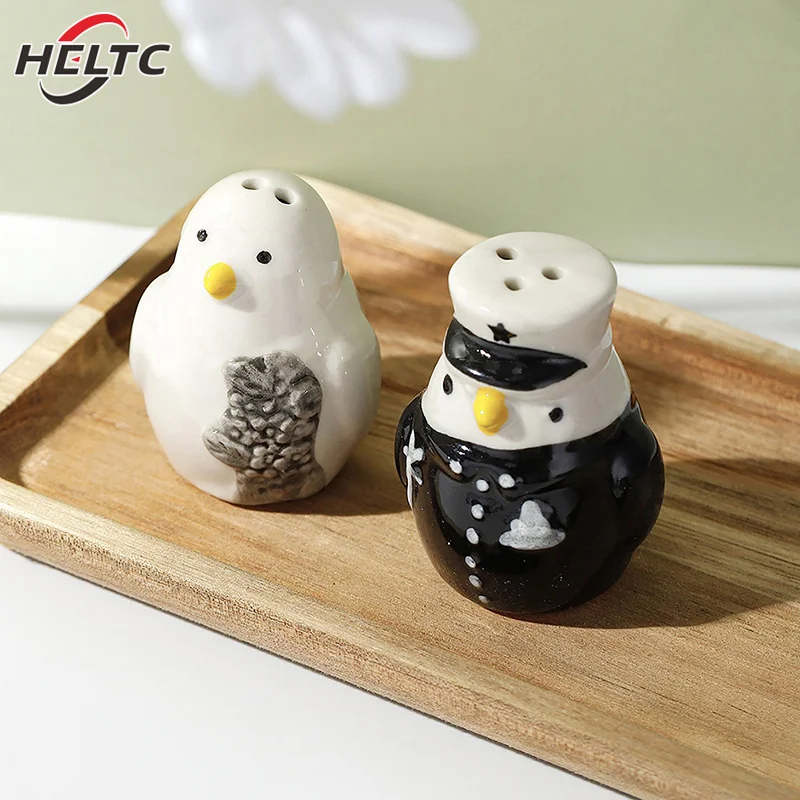 Seasoning Jar Salt Shaker Spices Bottle Salt Pepper Shakers 2Pcs Ceramic Penguin Salt And Pepper Shaker Cartoon Spice Container Wedding Party Favor Tabletop Animal Decoration Spice Jar 2655322 2Pcs Ceramic Penguin Salt And Pepper Shaker Cartoon Spice Container Wedding Party Favor Tabletop Animal Decoration Spice Jar