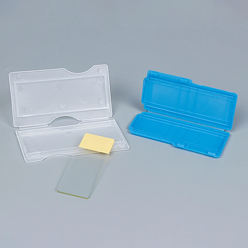 1PCS Portable Lab ABS Plastic Microscope Slides Holder Dispenser Box Capacity Case AliExpress