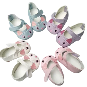 For 43cm Born Baby Dolls Shoes for Reborn Bebe Doll Shoes 18 Inch Girl Doll Cute Shoes