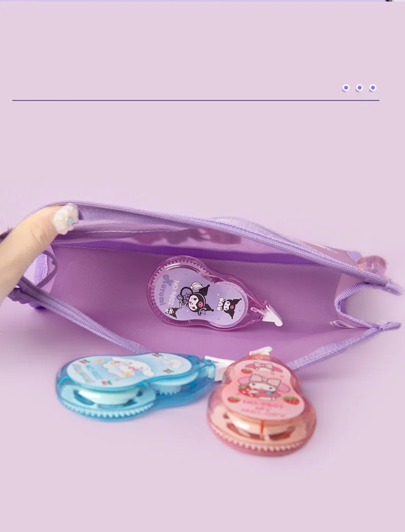 The Sanrio Family Series Kuromi Cinnamoroll Melody Correction Tape for Students correction tape