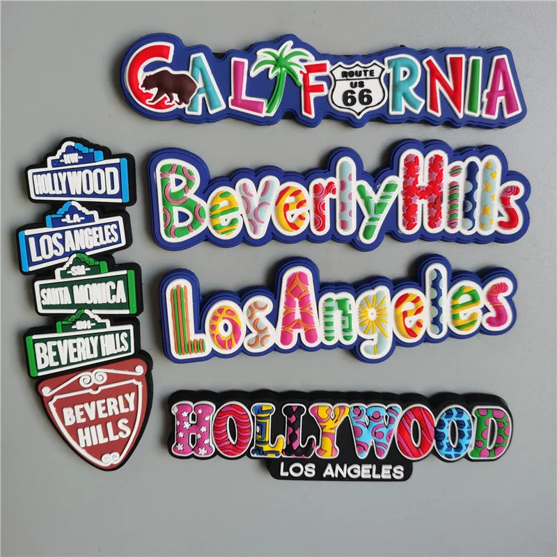 Hollywood Los Angeles Filmklappe USA Souvenir Rubber Magnet,Amerika,Neu 111 