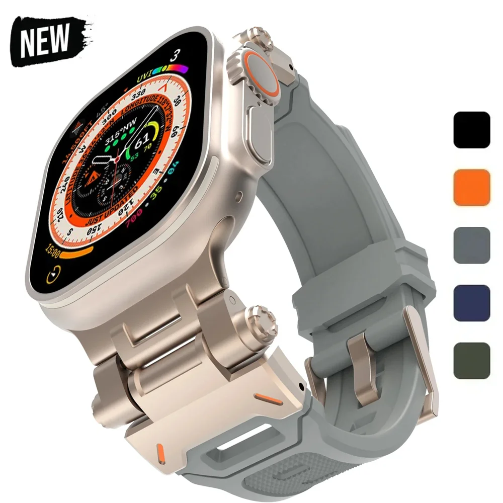 TPU Sport Strap for Apple Watch 45mm Ultra 49MM 44mm