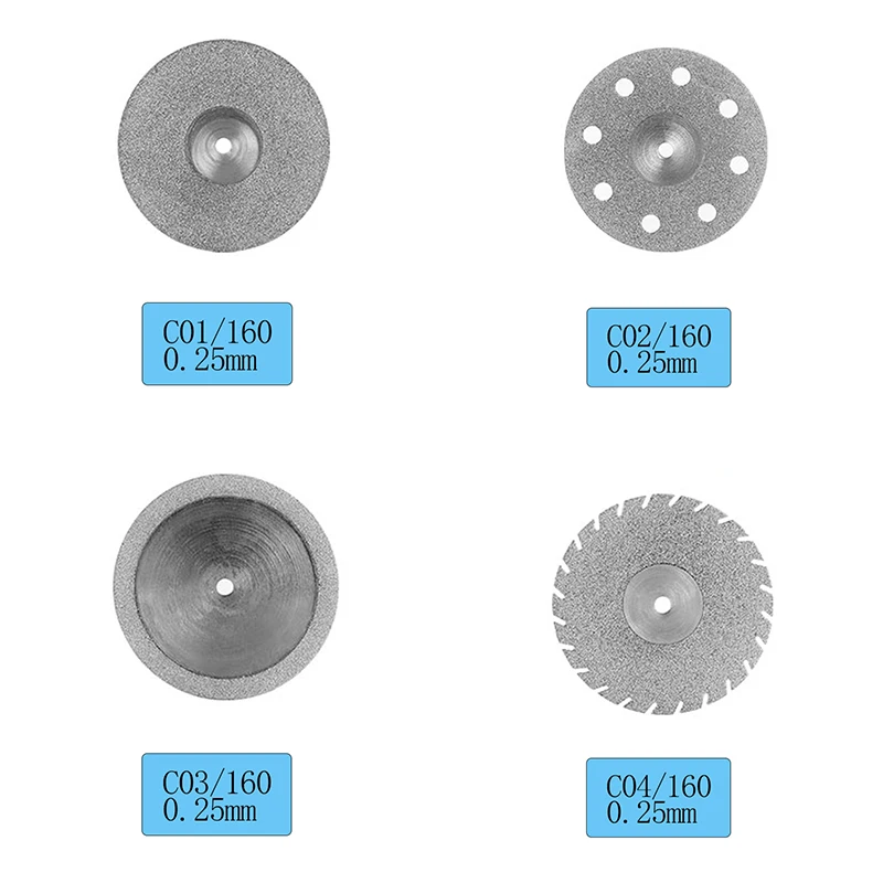 

Dental Diamond Disc Disks Double Sided Grit Cutting Disc Tool Thickness Dental Lab