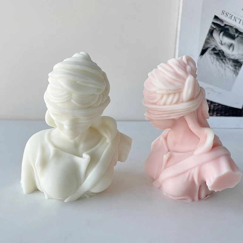 Silicone Candle Mold Goddess Candle Silicone Shape Greek Candle