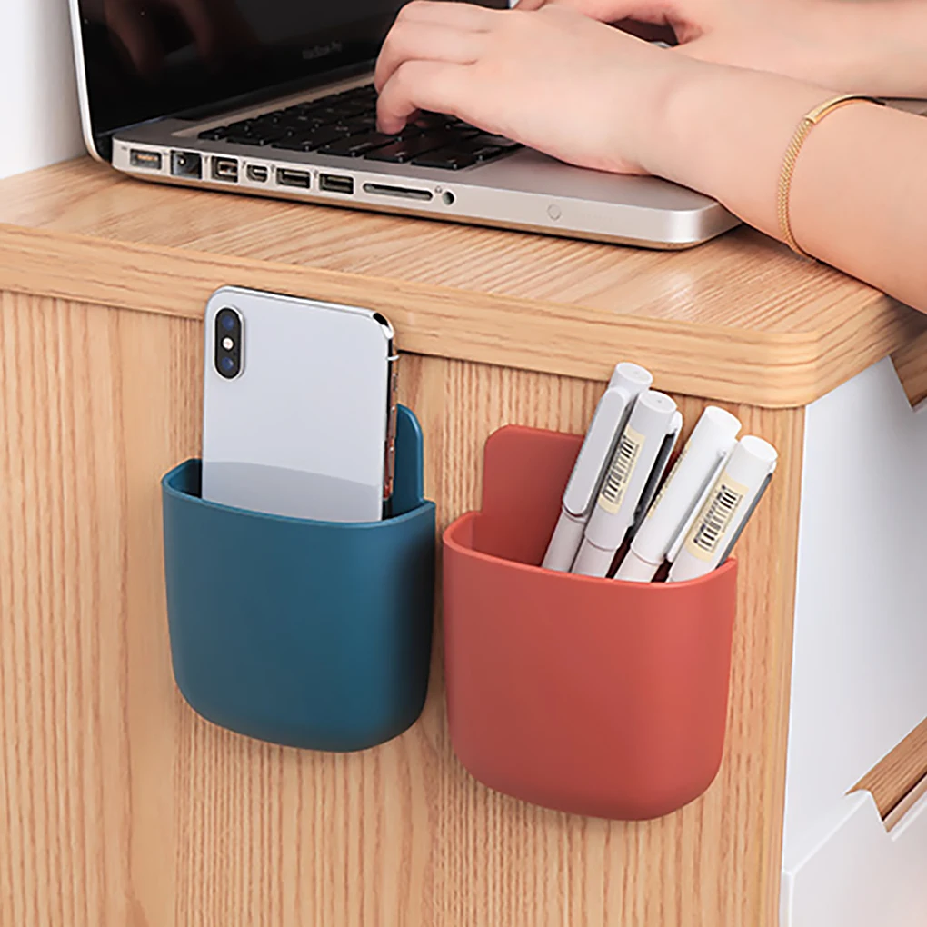 New Wall Mounted Storage Box Remote Control Organizer Case For Air Conditioner TV MobilePhone Plug Holder Stand Rack |