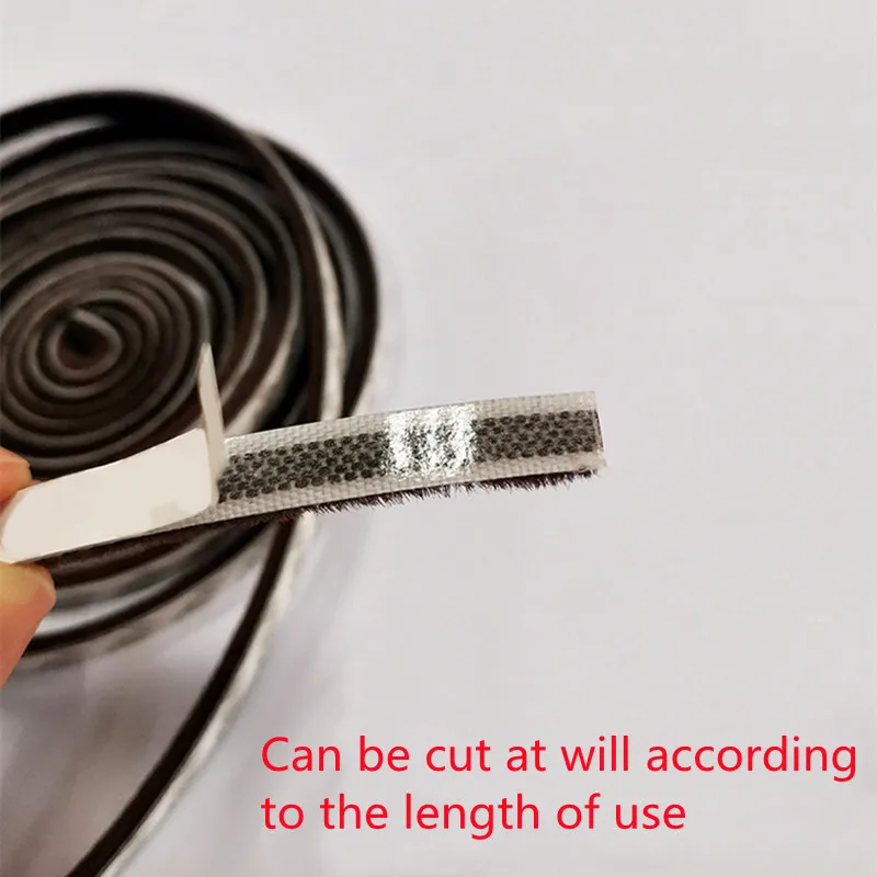 3M/5M Self-adhesive Sealing Wind-proof Brush Strip Home Door Window Sound Insulation Strip Gasket Accessories door seal strip,sealing strip tape,window seal strip,sealing tape,rubber seal strip,rubber door weatherstripping,door weatherstripping,sealing strip,silicone seal strip