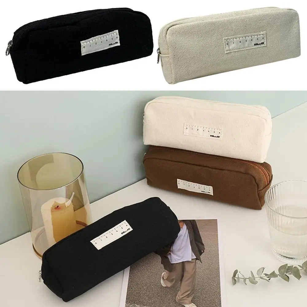 

Высококачественные вместительные холщовые школьные принадлежности, чехол для карандашей, пенал, сумка для канцелярских принадлежностей, сумка для хранения