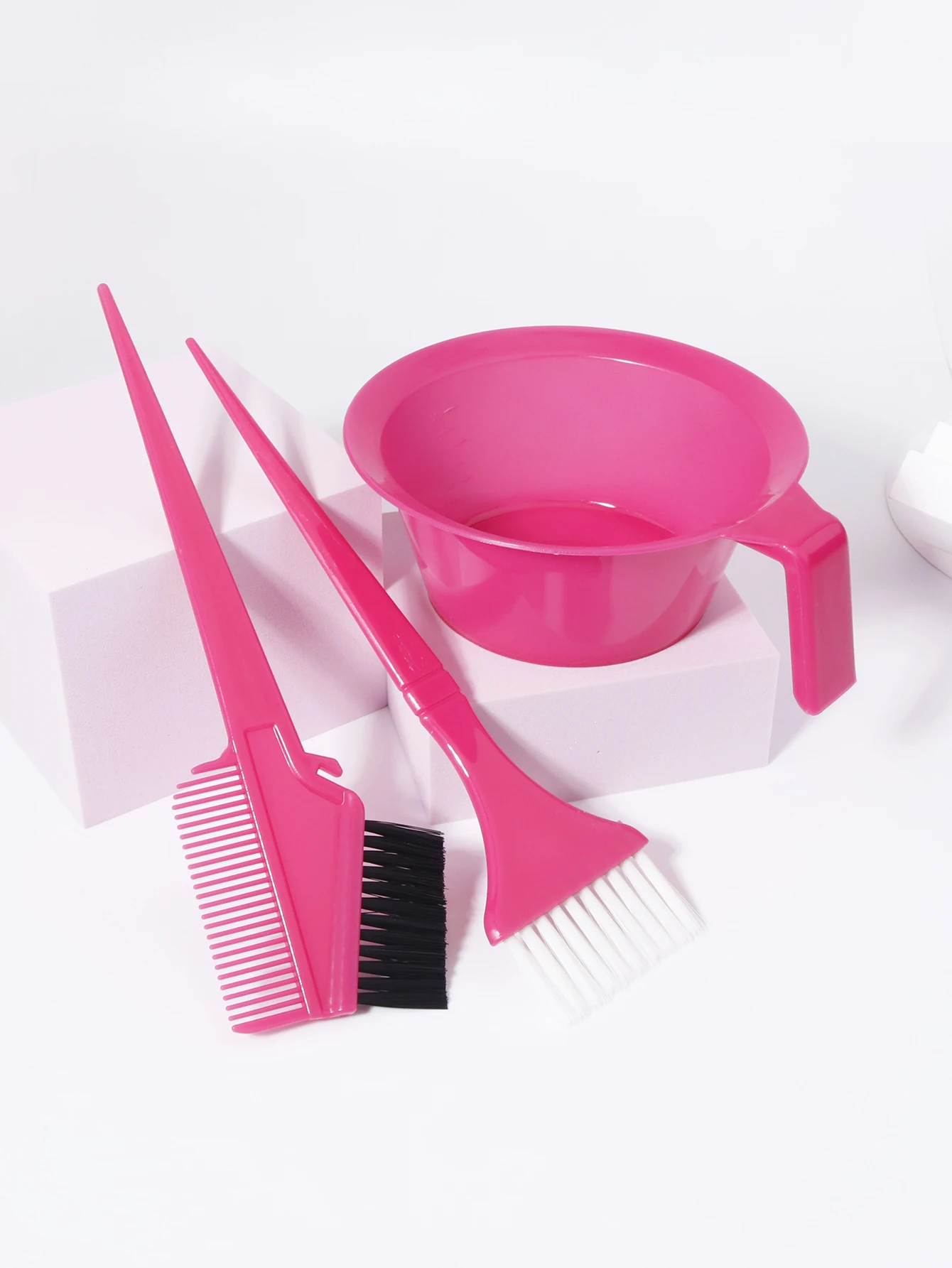 3pcs hair dye set professional hair dye brush bowl suitable for salons special for real wigs hair dye set