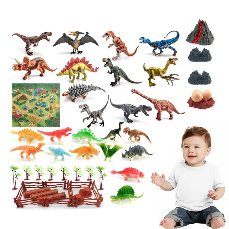 

Kids Dinosaur Toy Set Realistic Dino Toy Figures Educational Toys STEM Learning Toddler Toys For Boys & Girls Ages 4 Promotes