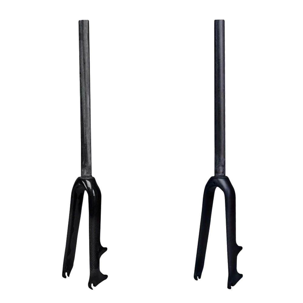 Vélo de route 700C Fourches rigides en fibre de carbone Tube conique 9 x 100 mm QR Fourche de vélo C Frein avant sans filetage Fourches avant ultralégères (couleur Vélo de route 700C Fourches rigides en fibre de carbone Tube conique 9 x 100 mm QR Fourche de vélo C Frein avant sans filetage Fourches avant ultralégères (couleur