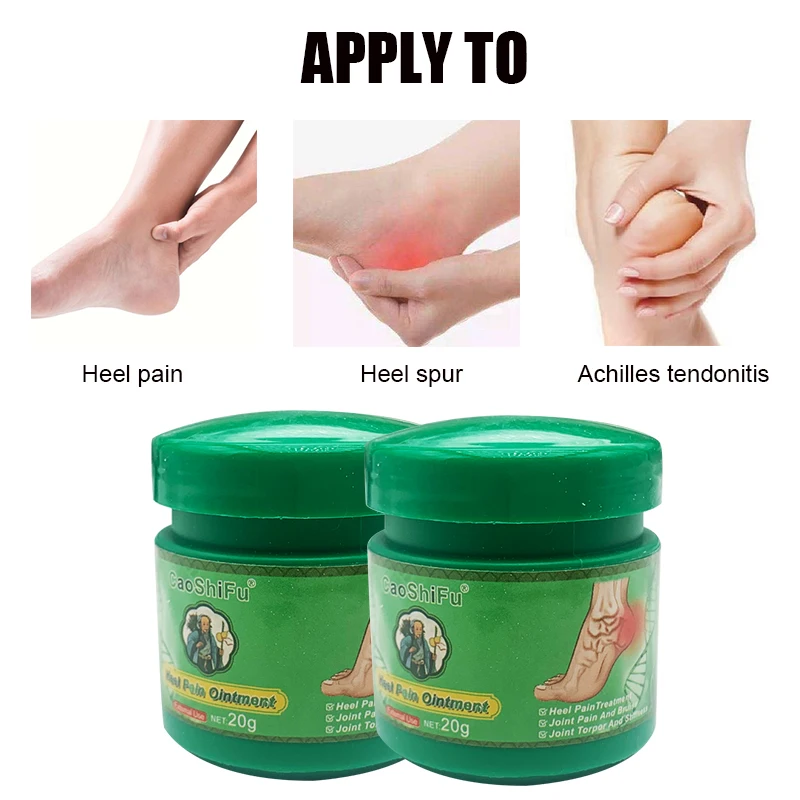 20g Chinese Herbal Medicine Heel Pain Ointment Relief Foot Joint Pain Discomfort Foot Numbness Soreness Foot Health Care pain relief cream