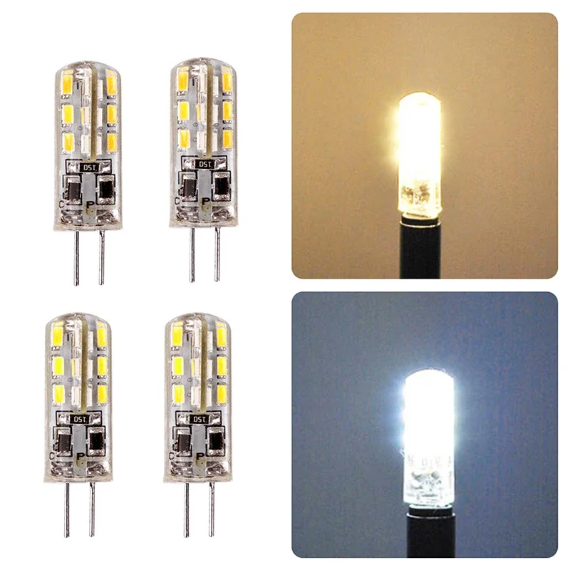 

10pcs G4 LED Lamps DC 12V 1.5W COB LED Bulb 3014 24LED Light Chandelier Light Replacement Halogen G4 Lamps for Lighting