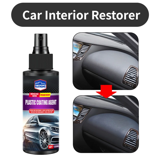 Car Plastic Restorer Coating Agent Auto Plastic Rubber Exterior Repair  Clean Refresh Restoration Agent Black Shine Seal Brighten - AliExpress