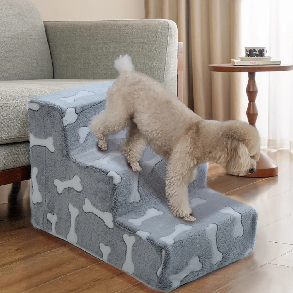 Pet Steps Cat Dog Ladder 2 3 4 Steps Dog Stairs Pet Climbing Sofa Stairs for Pets with Joint Pain Senior pet ramp stairs