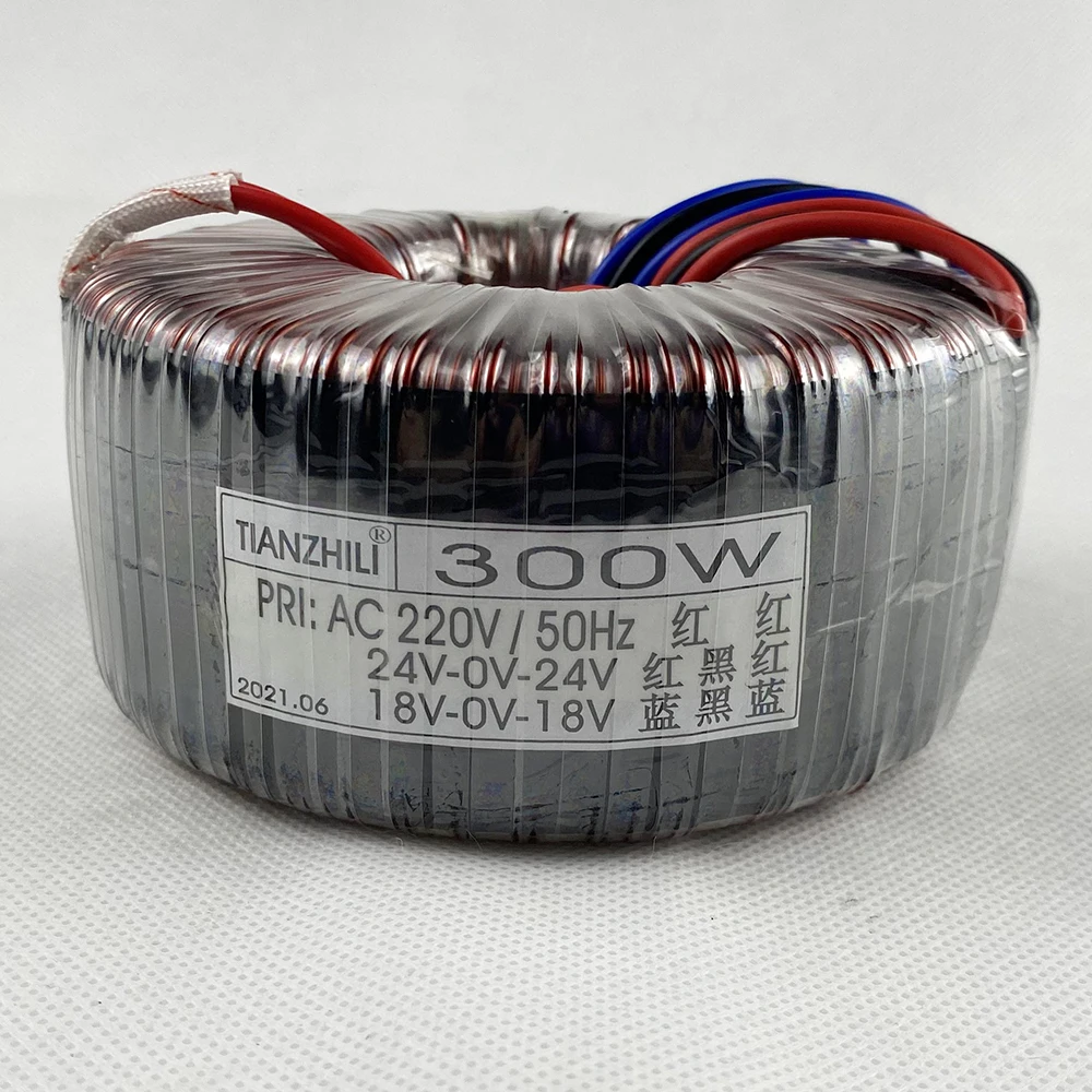300W toroidal transformer 220V to dual 24V dual 18V power amplifier transformer audio amplifier power supply can be customized 4