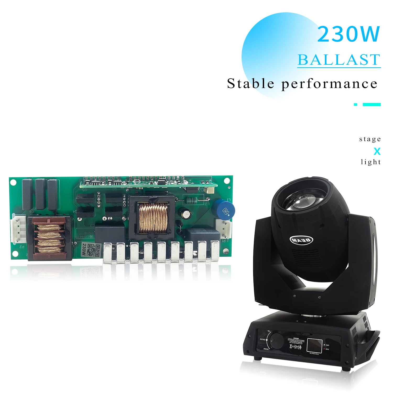 Vendita Calda 7R Lampada Ballast 7R 230W 5R 200W 7R Stage Lighting Ballast Testa Mobile Fascio Di Luce