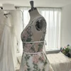 Mryarce 2024 Colorful Embroidery Lace Flowy Wedding Dresses Sleeveless A Line Open Back Bridal Gowns 5