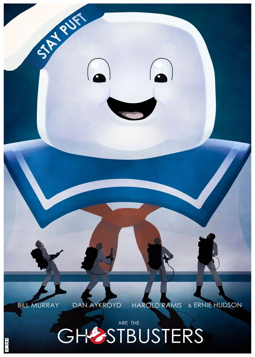 thumbnail image 1 of Classic Ghostbusters Movie Poster Canvas Painting Print Ghostbusters Game Artwork Wall Art Picture for Room Home Bar Decoration, 1 of 5