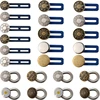 Button Extenders for Pants Women Men Jeans Free Sewing Adjustable Retractable Waist Extenders Button Waistband Collars Extenders 6
